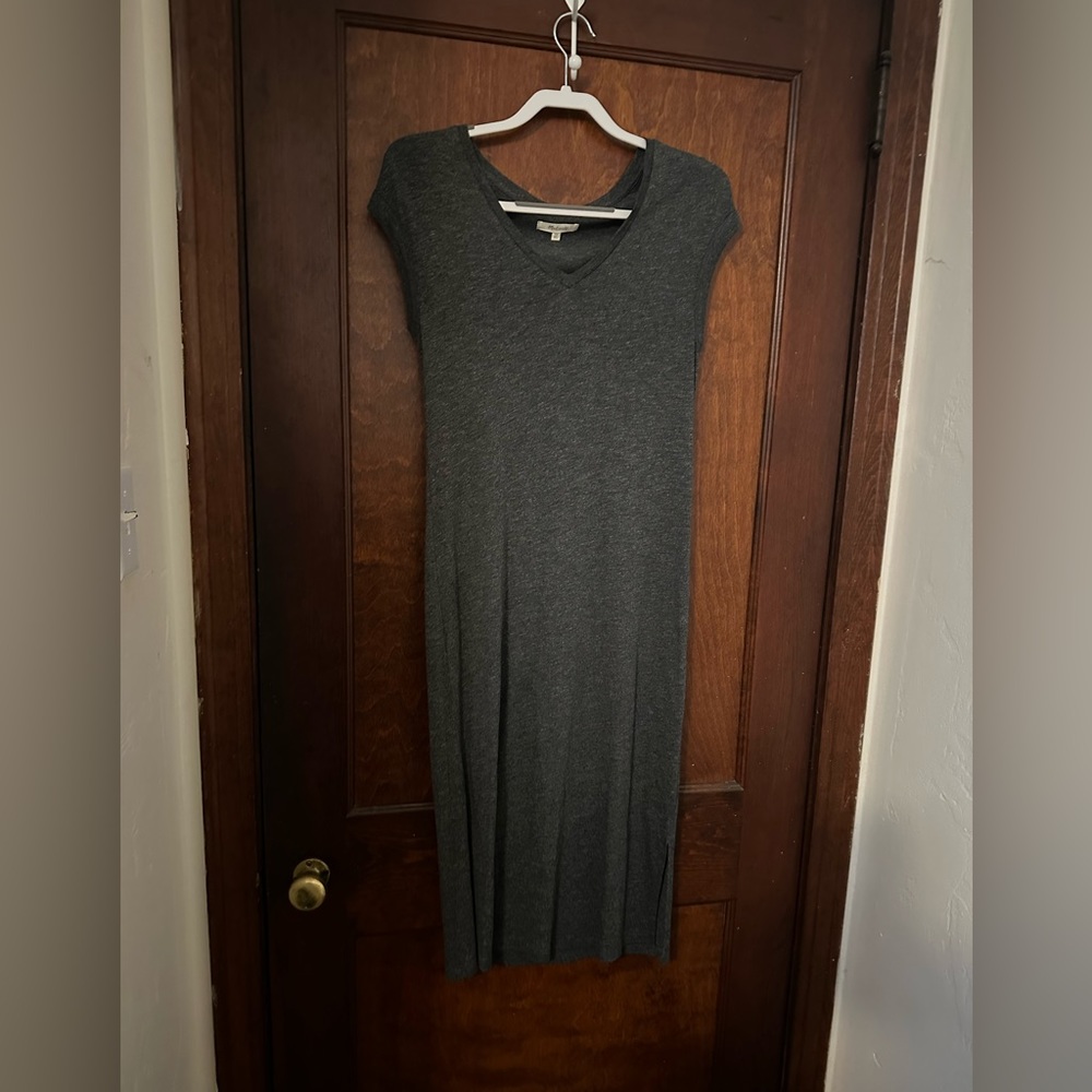 Madewell Grey Horizon Midi Dress Size XS - Picture 2 of 5
